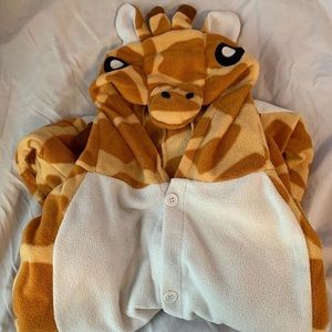 Giraffe Animal Onesie Worn Once